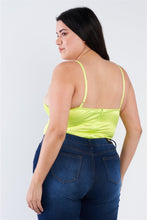 Charger l'image dans la galerie, Body à Chaîne en Soie de Grande Taille à Bretelles Spaghetti et String Haut Découpé au Centre
