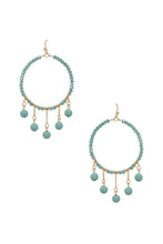 Charger l'image dans la galerie, Boucle d'oreille en perles rondes avec breloque boule d'argile
