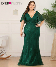 Load image into Gallery viewer, V-Neck Elegant Mermaid Pary Gowns Vestidos De Gala
